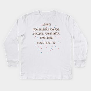 Scoop! There it is! Kids Long Sleeve T-Shirt